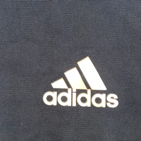 Adidas Track Jacket Medium 21x28 Blue White 3-Stripes Tricot - Picture 13 of 16